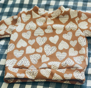 Waffle Hearts Lounge Sweater (0-3 months)