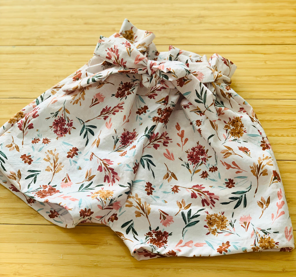 Paper Bag Waist Shorts  (2T)