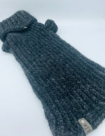 Black Knitted Dog Sweater (Medium)