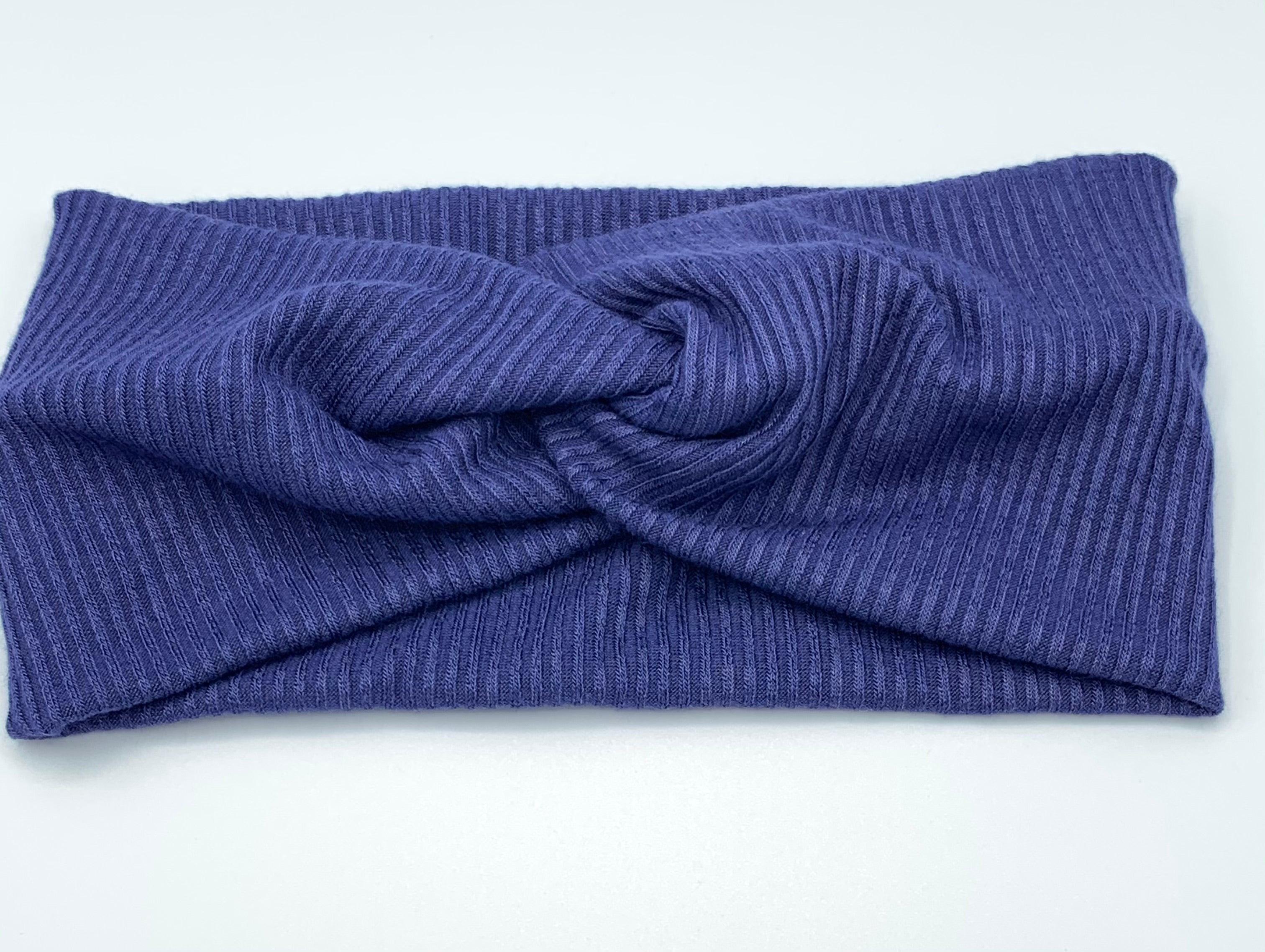Flight Blue Ribbed Adult Headband