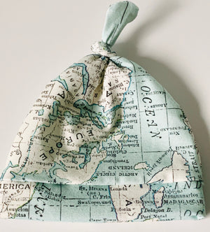 World Map Baby Hat