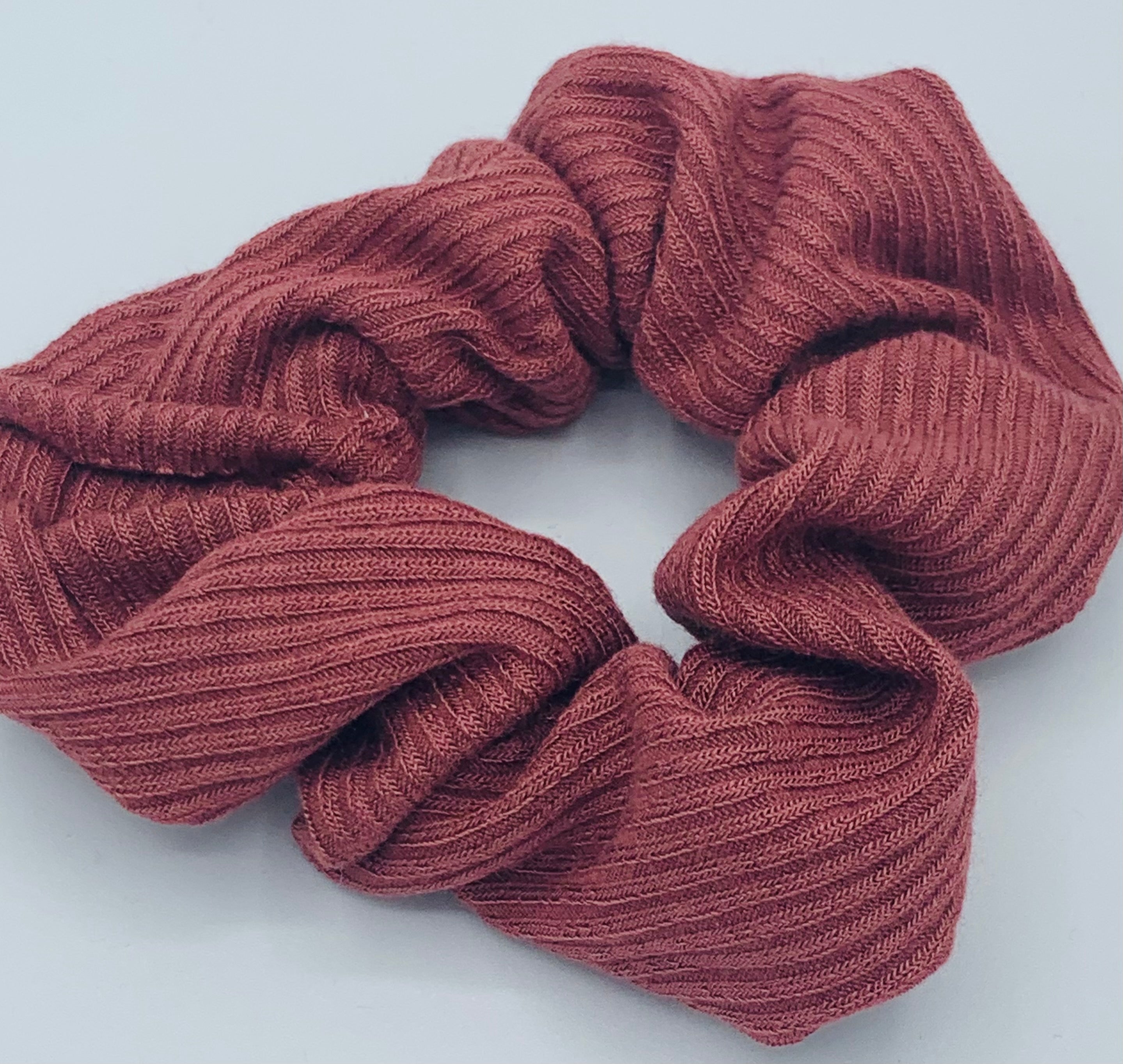 Mulberry Ribbed Scrunchie