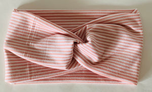 Pink Striped Adult Headband