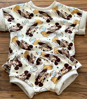 Oversized Tee and Shorties (sizes 2T-9)